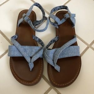 Toms Blue Denim Lexie Sandals